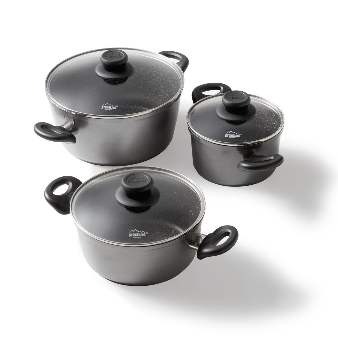 Pot set, 6 pieces