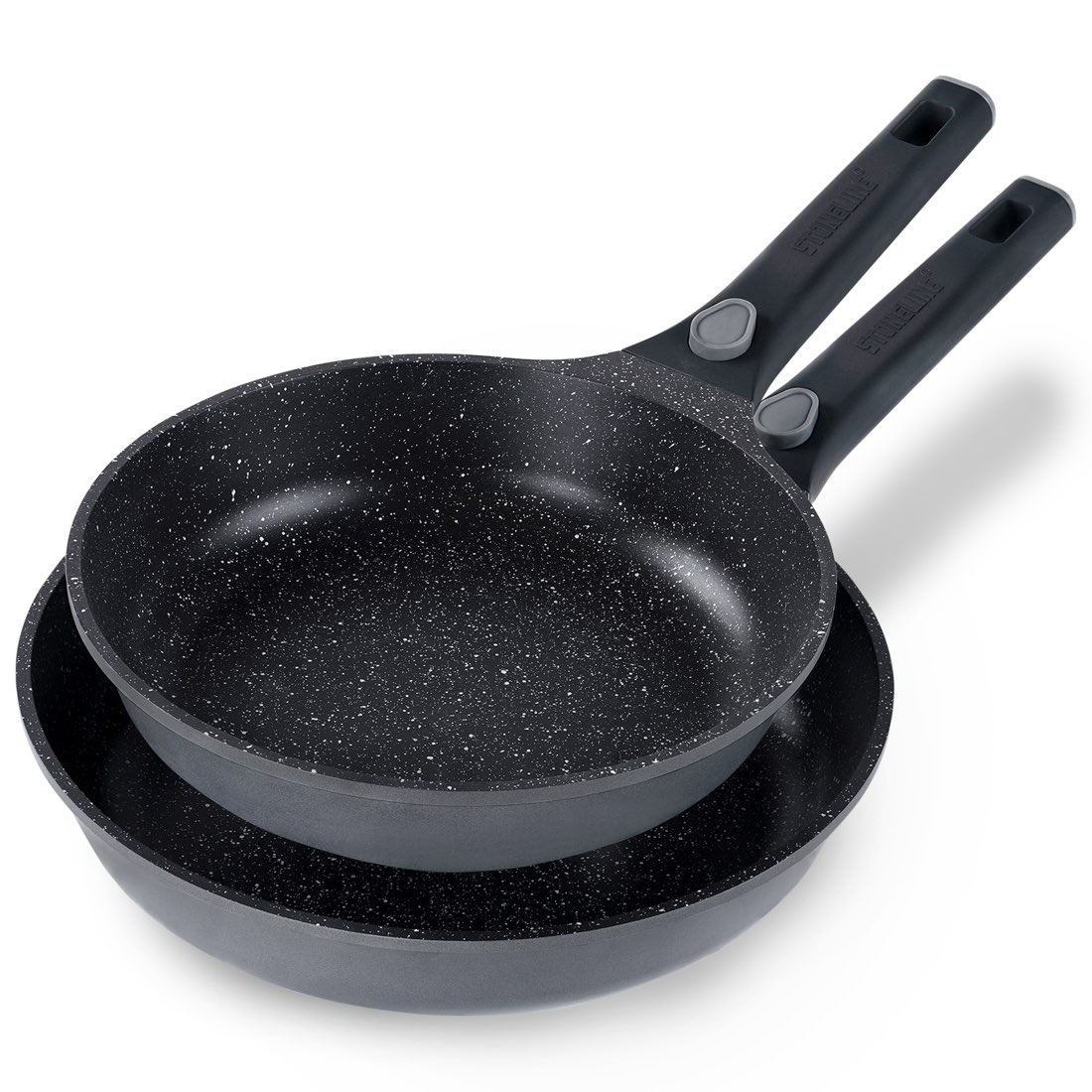 Stoneline SMART frying pans with detachable handles, 24 and 28 cm